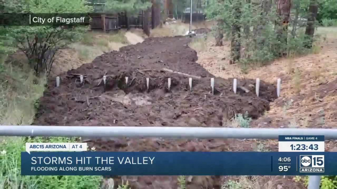 Storms cause flooding along burn scars across the state