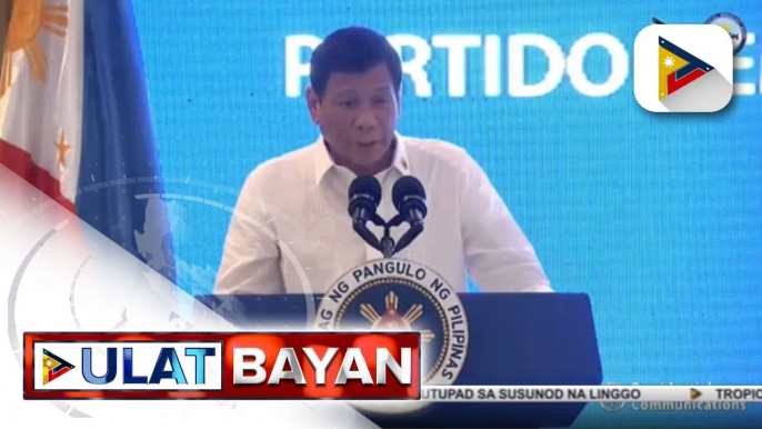 Pres. Duterte, pinangunahan ang panunumpa ng mga bagong opisyal ng PDP-Laban; Sec. Cusi, itinalagang kapalit ni Sen. Pacquiao bilang presidente ng partido; inspeksyon sa bagong passenger terminal building ng Clark Int’l airport, pinangunahan din ng Pangul