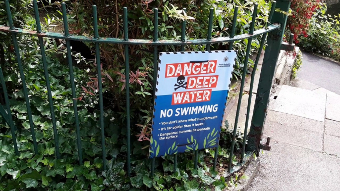 Warning signs put in place at Crookes Valley Park, Sheffield,  after drowning