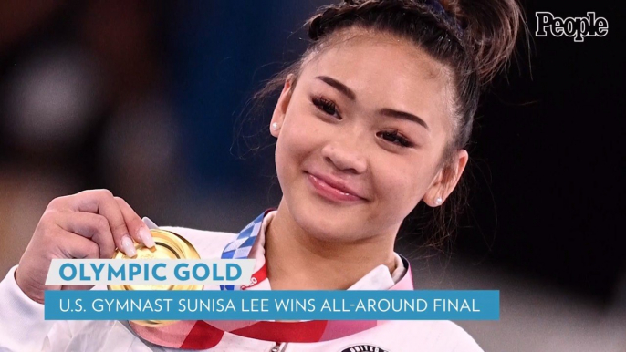 Sunisa Lee Clinches All-Around Gymnastics Gold Then Tearfully Celebrates with Team: 'We're So Proud,' Dad Says