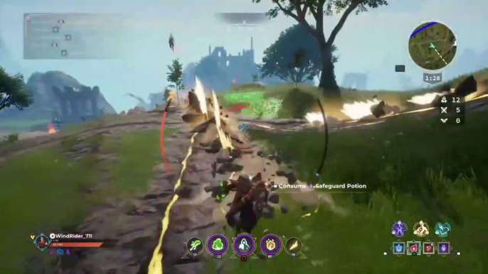 Spellbreak BR Gameplay: Stone Spamming (nerfed but still strong)