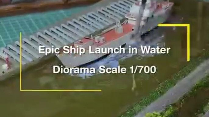 making epic Ship Launch in water   Awesome Waves, FAILS and CLOSE CALLS  ship launch wave