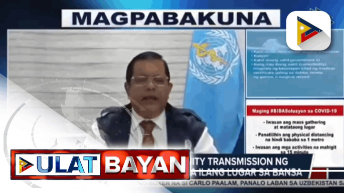 Limited community transmission ng Delta variant, posible sa ilang lugar sa bansa ayon sa WHO; supply ng oxygen tank, dapat dagdagan; Vaccine coverage ng Pilipinas, nais itaas ng DOH sa 80%