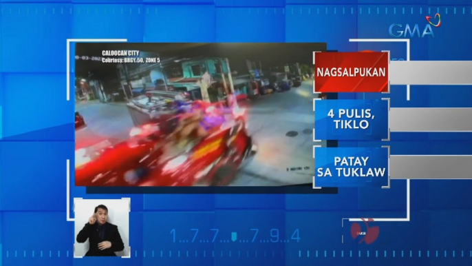 Apat na fire volunteers,  sugatan sa salpukan ng dalawang fire truck sa Caloocan City | Saksi