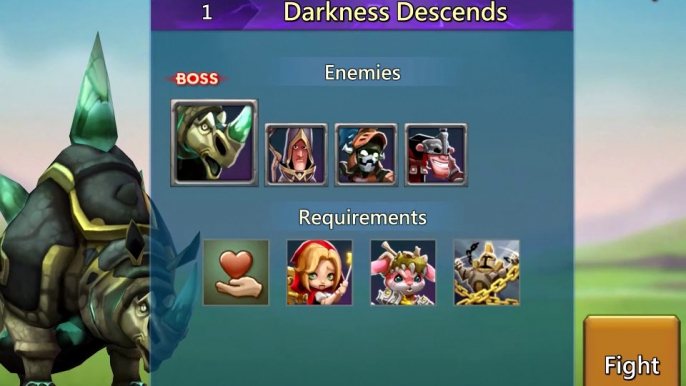 Lords Mobile - 1 Darkness Descends, Auto - Limited Challenge: Dark Disaster