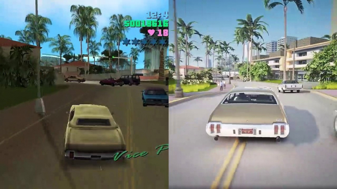 GTA Vice City 2002 vs 2021 Remastered Comparison - GTA 6 Vice City 2 Concept [GTA 5 PC Mod]