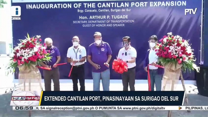 GOV’T AT WORK: Extended Cantilan Port, pinasinayaan sa Surigao del Sur; Malasakit hall sa Bancasi airport, Butuan, binuksan na; DENR, nagtayo ng air quality monitoring network center sa Central Luzon; QC LGU, nagbigay ng tulong pangkabuhayan sa solo paren