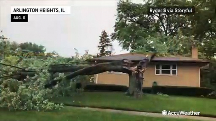 Thunderstorms wreak havoc from the Midwest to the Northeast