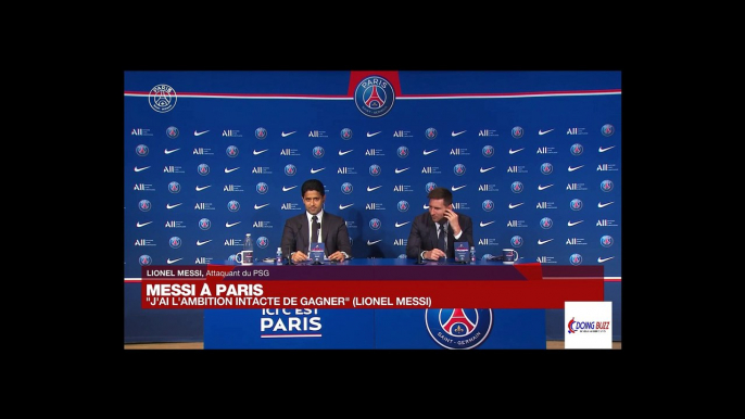 Conference de presse : Messi face aux journalistes et supporters