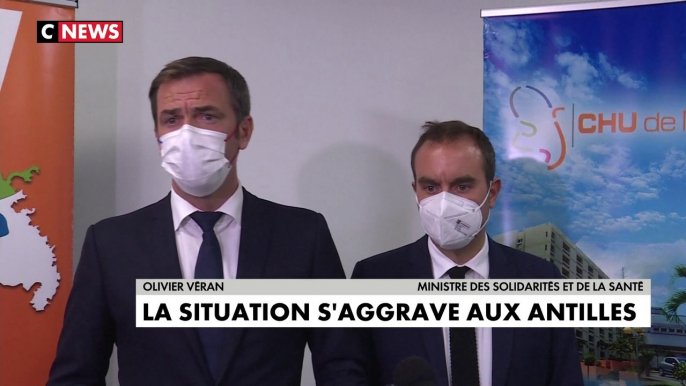 Face à la situation critique aux Antilles, Olivier Véran en visite en Martinique