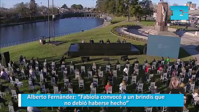 Alberto Fernández - “Fabiola convocó a un brindis que no debió haberse hecho”