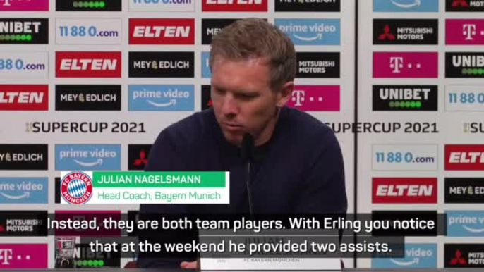 No personal rivalry between Haaland and Lewandowski - Nagelsmann