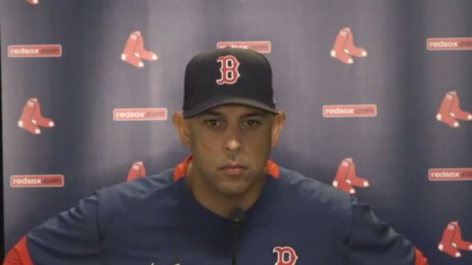 Alex Cora Postgame Press Conference | Red Sox vs Yankees 8-17 | Game 2