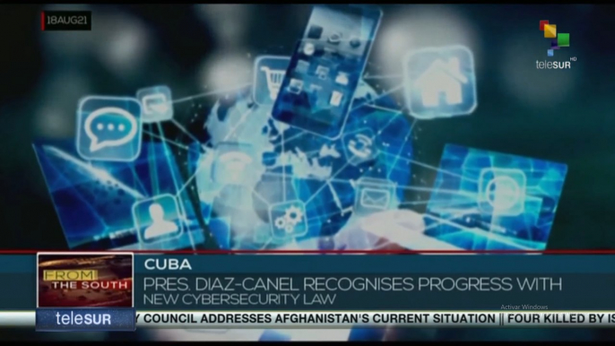 Cuban president acknowledges progress with new cybersecurity law