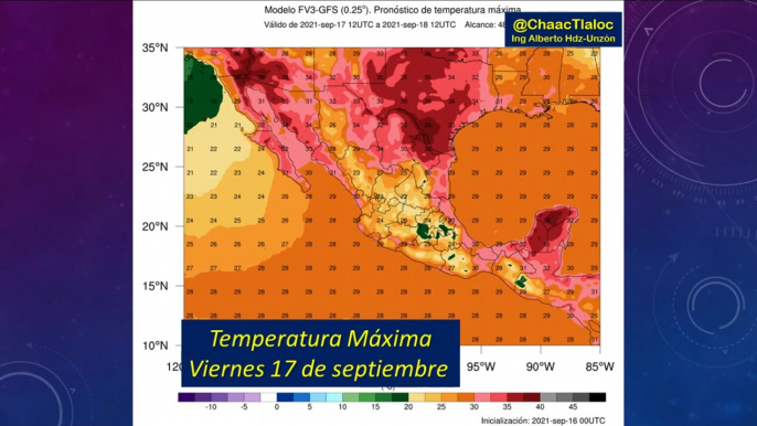 Clima de hoy viernes: Elevadas temperaturas máximas por arriba de 38°C