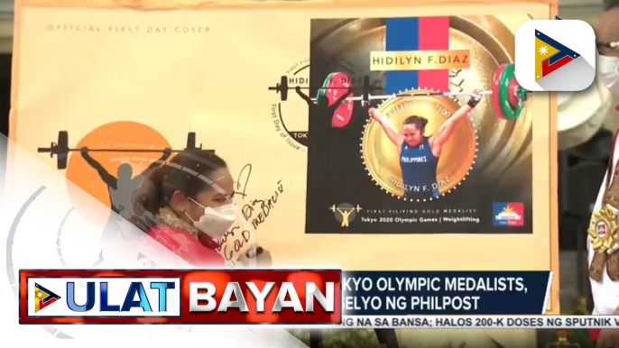 Hidilyn Diaz at iba pang Tokyo Olympic medalists, tampok sa bagong selyo ng PhilPost