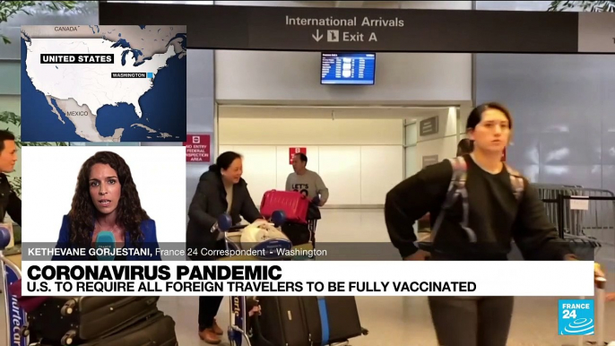 US to end travel bans for vaccinated passengers 'early November'