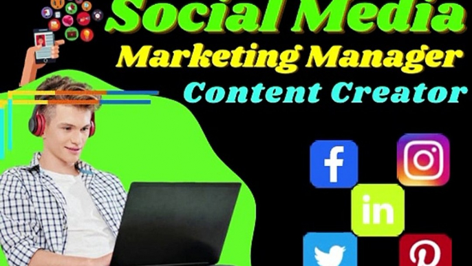 Social Media Manager and Qualified Content Creator -  Social Media Organic Growth Manager and Professional Content Creator - be your social media marketing manager and content designer - social media mark