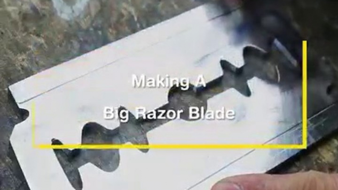 how making a big razor blade  Razor blades manufacturing process on factory