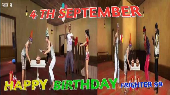 Happy birthday frighter99 in free fire || Birthday special celebration in freefire || Freefire WhatsApp status ||Free Fire WhatsApp  Status ||Total gaming ||Freefire