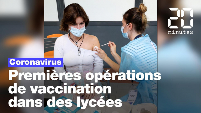 Coronavirus : Premières opérations de vaccination dans un lycée de la région parisienne