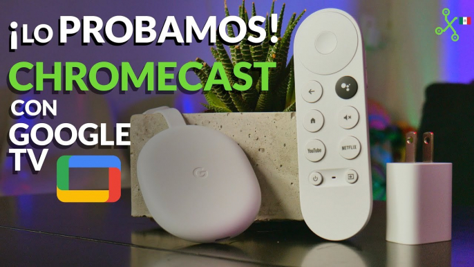 Chromecast con GOOGLE TV en México - Android TV y CONTROL REMOTO para disfrutar al máximo de Netflix