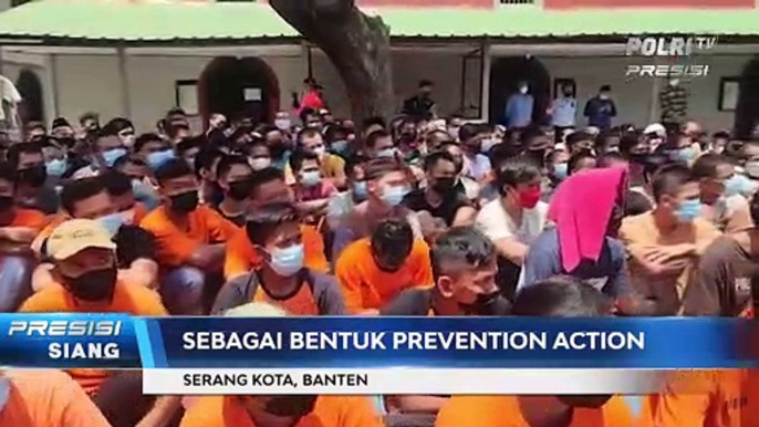 Kabid Humas Polda Banten & Kapolres Serang Kota Kunjungi Rutan Serang Ajak Warga Binaan Doa Bersama