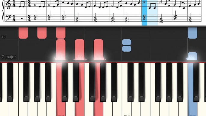 How to play Brahms Lullaby: Easy Piano Tutorial with Music Notes and Free Sheet Music