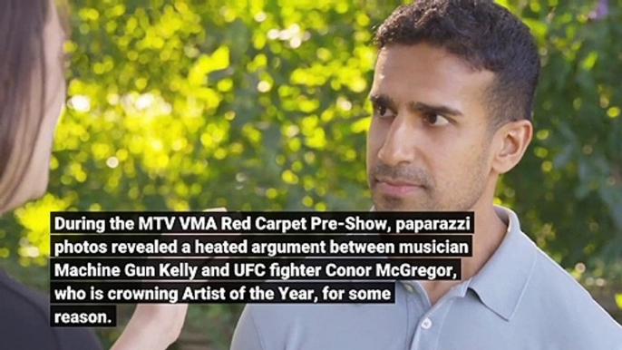Machine Gun Kelly and Conor McGregor Beefing at the MTV VMAs
