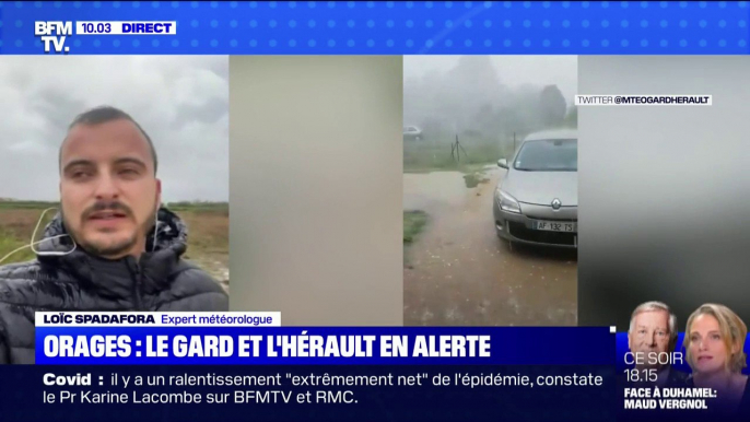 Le Gard et l'Hérault touchés par de violents orages