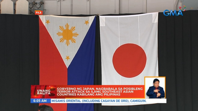 Gobyerno ng Japan, nagbabala sa posibleng terror attack sa ilang Southeast Asian countires kabilang ang Pilipinas | UB