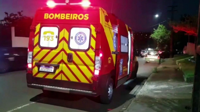 Queda de bicicleta mobiliza Siate à Rua Jacarezinho, em Cascavel