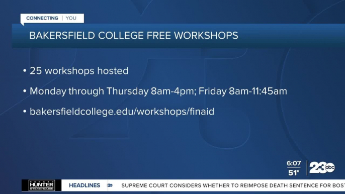 Bakersfield College to host free financial aid workshops