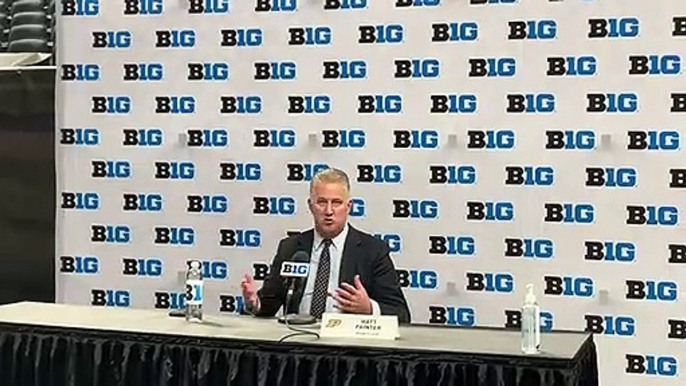 Purdue coach Matt Painter Speaks During Big Ten basketball Media Days