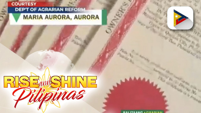 GOVERNMENT AT WORK: DAR, namahagi ng titulo ng lupa at makinaryang pansaka sa Aurora;  14 na pamilya sa Camsur, nakatanggap ng transitory shelter assistance sa ilalim ng BP2 program;  NHA, namahagi ng livelihood starter kit sa Kidapawan City