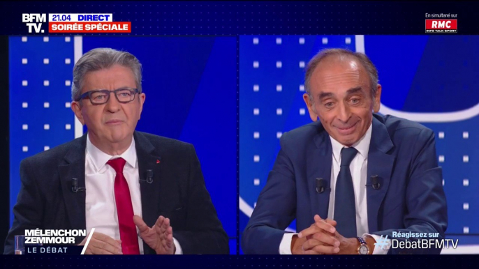 Jean-Luc Mélenchon à Éric Zemmour: "Vous êtes un danger, vous avez une vision rabougrie de la France, vous êtes un raciste"