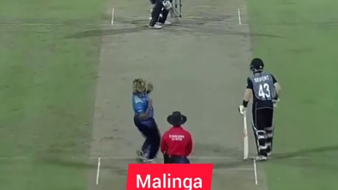 Lasith Malinga Brilliant Bowling against NZ 4 Wkts in one over