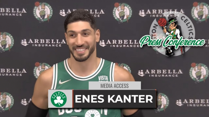 Enes Kanter Compares Celtics' Big Man Depth To Power Rangers | Media Day 2021