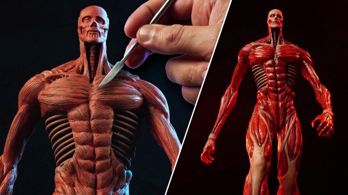 Sculpting ARMIN COLOSSAL TITAN | Attack On Titan [ Shingeki No Kyojin ]