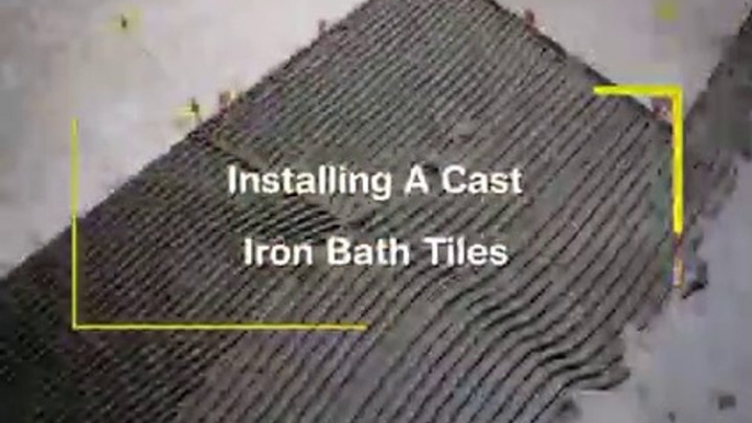 installing a cast iron bath tiles   Floor Tiles Installation  How to tile a Bathroom  New Project