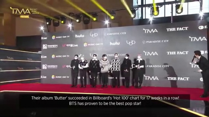 [ ENG SUB] BTS at The Fact Music Awards TFMA2021 Red Carpet