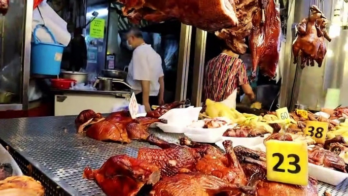 Street Food || China Food || Roasted Chicken Roasted Duck Roasted Pork || Hong Kong Food
