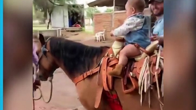 Camila Fernández enternece con video de Cayetana montando a caballo