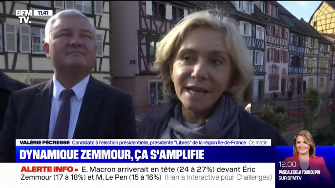 Valérie Pécresse sur l'hypothèse Zemmour au second Tour: "Il y a des produits sondagiers et des produits électoraux"