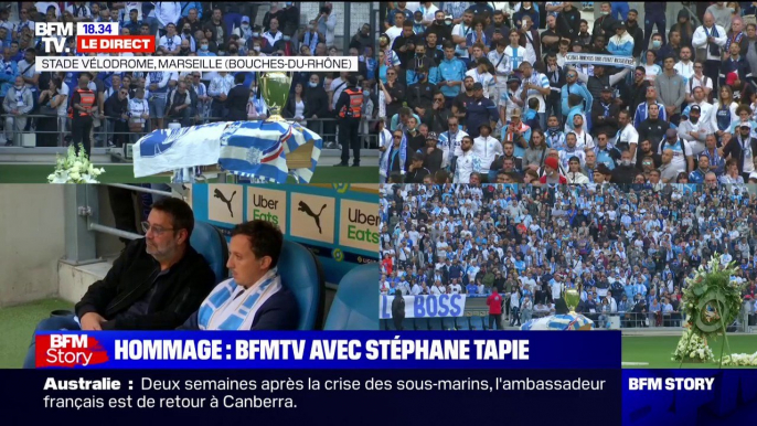 "Avec nos mots, nos chants, notre ferveur, nous te disons au revoir aujourd'hui": le dernier message des supporters de l'OM à Bernard Tapie