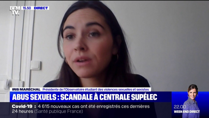 Violences sexuelles à CentraleSupélec: pour la présidente de l'Observatoire étudiant des violences sexuelles et sexistes, "le terrain de l'enseignement supérieur est propice à ce type de violences"