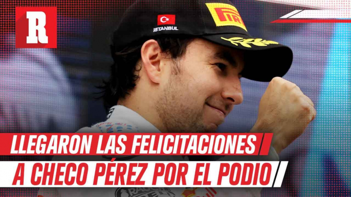 Felicitan a Checo Pérez por su gran carrera en el Gran Premio de Turquía