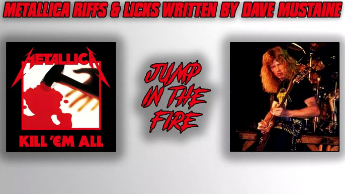 Metallica Riffs and solos Written By Dave Mustaine of Megadeth