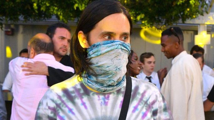 Jared Leto 'gassed'  after accidentally getting caught up in anti-vaccination protest