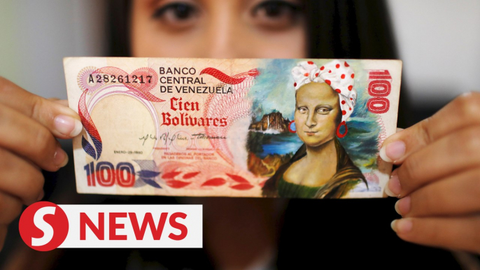 Venezuelan brings new value to discarded banknotes